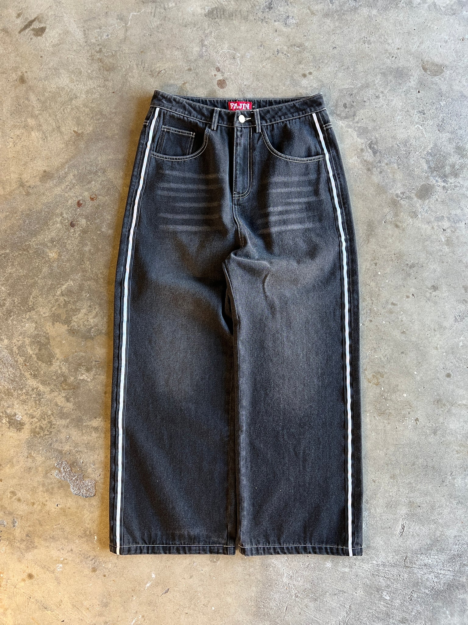 "Dragon" Black Denim